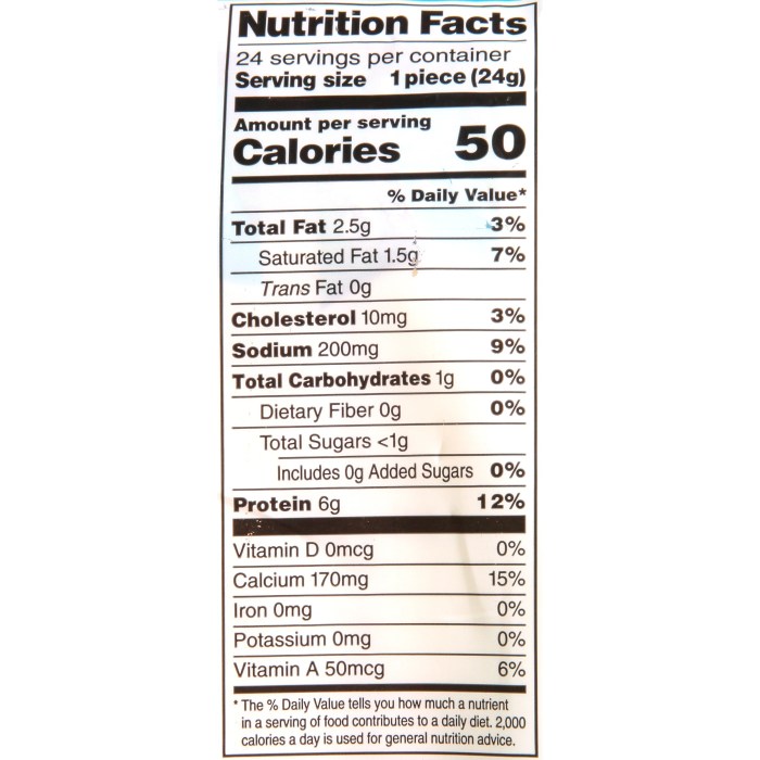 Cheese heads string nutrition frigo facts