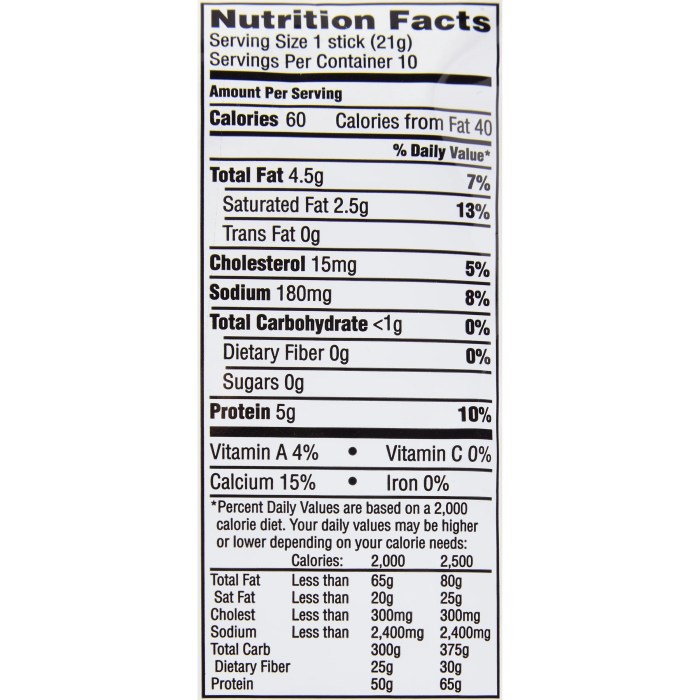 Cheese nutrition stick label sharp frigo cheddar beef heads sticks oz amp