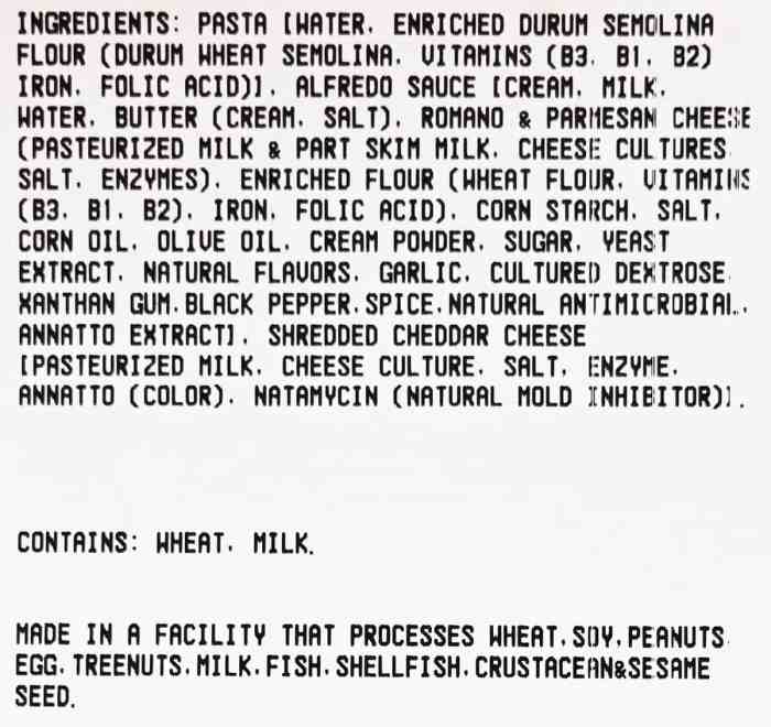 Kirkland mac and cheese nutrition