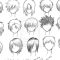 Hairstyles Drawing Anime Boy Hair and Eyes