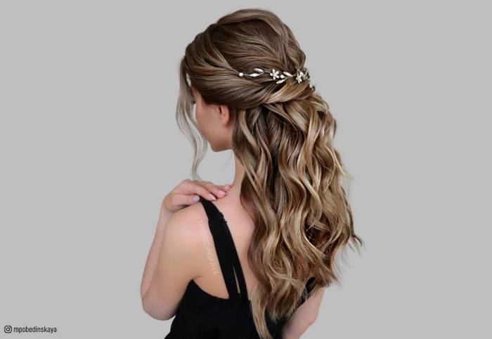 Hair down prom hairstyles