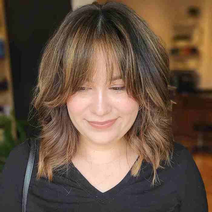 Round length face hairstyles faces medium shoulder hairstyle hair brunette haircuts wavy beautiful bob haircut short long cuts cut link