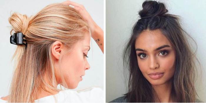 Hairstyles for greasy hair