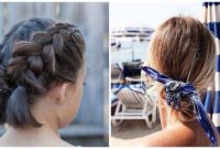 Humid weather easy hairstyles for long hair for a cruise