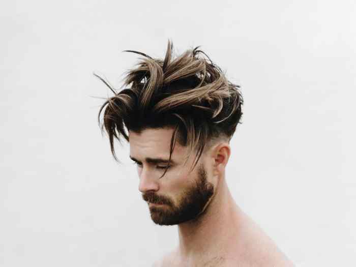 Hairstyle for man medium hair