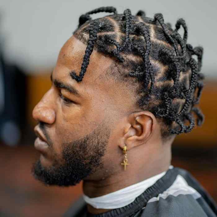 Male braids hairstyles short hair