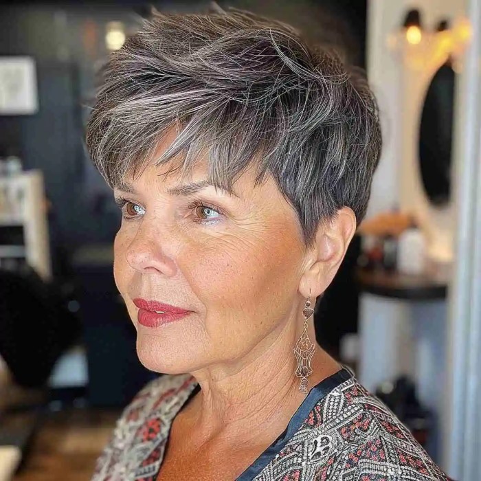 Hairstyles for older ladies with short hair